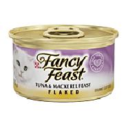 Fancy Feast Cat Food Flaked Tuna & Mackerel Feast 3oz