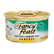 Fancy Feast Cat Food Cod Sole & Shrimp Feast 3oz