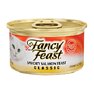 Fancy Feast Cat Food Savory Salmon Feast 3oz