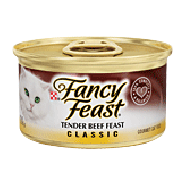 Fancy Feast Cat Food Tender Beef Feast 3oz