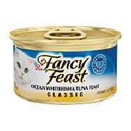 Fancy Feast Cat Food Ocean Whitefish & Tuna Feast 3oz
