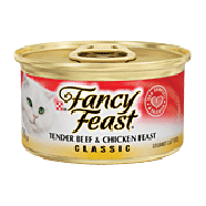 Fancy Feast Cat Food Tender Beef & Chicken Feast 3oz