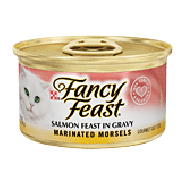 Fancy Feast Cat Food Marinated Morsels Salmon Feast In Gravy 3oz