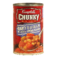 Campbell's Chunky hearty bean n ham soup - natural smoke flavoring19oz