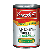 Campbell's Ready To Serve low sodium chicken with noodles soup 10.75oz