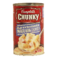 Campbell's Chunky old fashioned potato ham chowder chunky soup 18.8oz