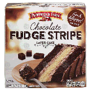 Pepperidge Farm  chocolate fudge stripe 3-layer cake, frozen  19.6oz