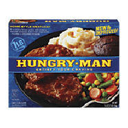 Hungry-Man  home-style meatloaf with creamy mashed potatoes and m16-oz