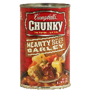 Campbell's Chunky hearty beef barley soup that eats like a meal 19oz