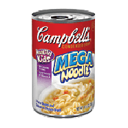 Campbell's  mega noodle chicken and 3 noodle shapes condensed so10.5oz