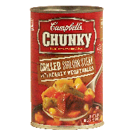 Campbell's Chunky grilled sirloin steak with hearty vegetables s18.8oz