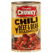 Campbell's Chunky chili with beans, roadhouse beef & bean chili 19oz