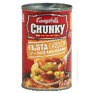 Campbell's Chunky Fajita Chicken w/Rice & Beans 18.6oz