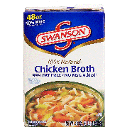 Swanson Chicken Broth Rtsb 99% Fat Free All Natural 48oz