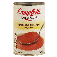 Campbell's 100% Natural Harvest Tomato w/Basil 18.7oz