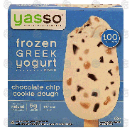 Yasso  frozen greek yogurt bars, chocolate chip cookie dough, 14-fl oz