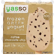 Yasso  frozen greek yogurt bars, coffee chocolate chip, gluten14-fl oz