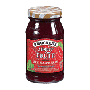 Smucker's Spreadable Fruit Simply Fruit Red Raspberry Seedless 10oz