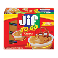 Jif To Go creamy peanut butter, 8 1.5-oz cups 12oz