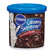 Pillsbury Frosting Creamy Supreme Chocolate Fudge 16oz