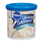 Pillsbury Frosting Creamy Supreme Vanilla 16oz