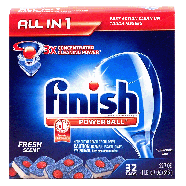 Finish All in 1 deep clean; dishwasher detergent tabs with powerba 32ct