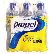 Propel The Workout Water lemon flavored water beverage with vitami6-pk