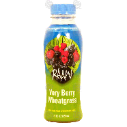 Raaw It Tastes very berry wheatgrass, 100% juice 12fl oz
