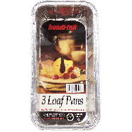 Handi-foil  loaf pans, size 8in. x 3 7/8in. x 2 15/32in 3ct