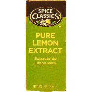 Spice Classics  extract, lemon pure lemon 2fl oz