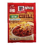 McCormick Seasoning Mix mild chili, 30% less sodium 1.25oz