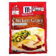 McCormick  chicken gravy mix 30% less sodium 0.87oz