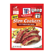 McCormick Slow Cookers southern bbq ribs seasoning mix 1.25oz