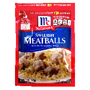 McCormick  swedish meatballs, seasoning & sauce mix 2.11oz