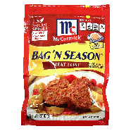 McCormick Bag 'n Season meat loaf cooking bag & seasoning mix 1.37oz