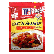 McCormick Bag 'n Season beef stew cooking bag & seasoning mix 1.1oz