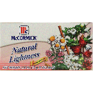 Mc Cormick Natural Lightness herbal infusion tea bags, 25-count 1.32oz