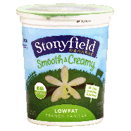 Stonyfield Organic smooth creamy lowfat french vanilla yogurt 32oz