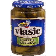 Vlasic  baby kosher dill pickles 24fl oz