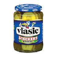 Vlasic Pickles sandwich stackers super kosher dill 24oz