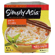 Simply Asia  garlic sesame rice noodle soup bowl 2.5oz