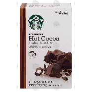 Starbucks Hot Cocoa double chocolate, hot cocoa mix, 8 ct 8-oz
