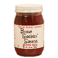 Bone Suckin'  barbeque sauce, thicker style 16oz