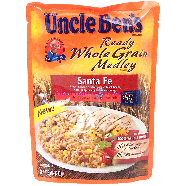 Uncle Ben's  santa fe ready whole grain medley; brown rice, red &8.5oz