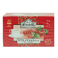 Ahmad Tea London strawberry black tea, 20-foil tea bags 40g