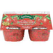 Applesnax  applesauce with strawberries, made with real fruit 4pk