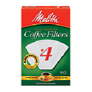 Melitta Coffee Filters #4 Cone White 40ct