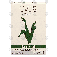 Quinn  microwave popcorn reinvented, olive oil & herbs, 2 pure po6.2oz