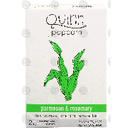 Quinn  microwave popcorn reinvented, parmesan & rosemary, 2 pure po7oz