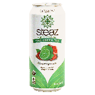 steaz organic iced green tea, lime pomegranate flavor 16fl oz